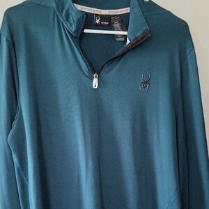 Spyder Blue Quarter-Zip Pullover